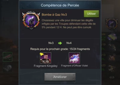 Kingsley compétence spéciale