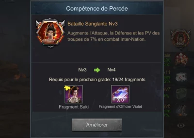 Saki compétence spéciale