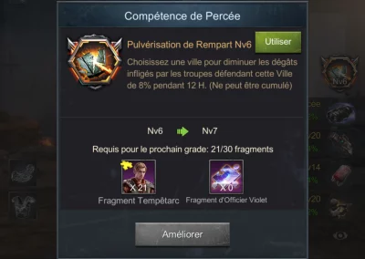 Tempetearc compétence spéciale