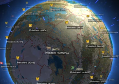 EW carte du monde