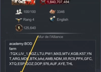 EW liste des membres d'alliance